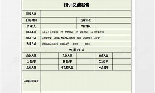 培训总结报告_培训总结报告的格式及范文